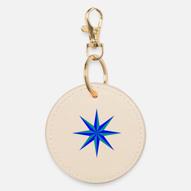 Étoile étroite - Porte-clés rond - huître