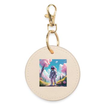 Astronaute - Porte-clés rond - huître - Devant