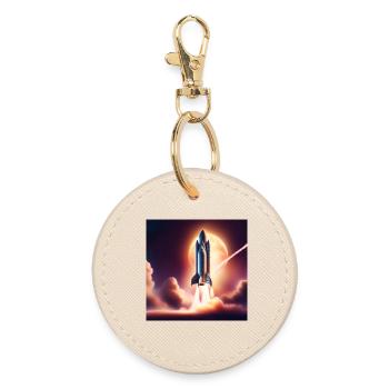 JensJensen - Round Keyring - oyster - Front