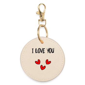 LIEBE. PAAR. GERADE VERHEIRATET. Junggesellinnenabschied. VALENTINSTAG. - Runder Schlüsselanhänger - Auster - Vorne