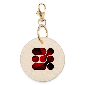 OCHOOO - Dark Red - Round Keyring - oyster - Front