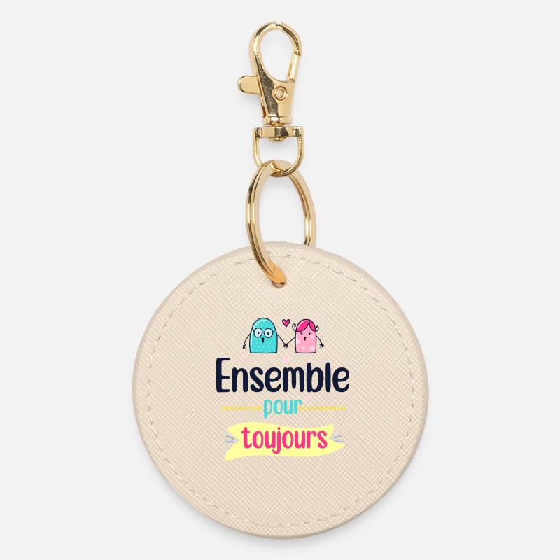 Ensemble pour toujours duo - Porte-clés rond - huître