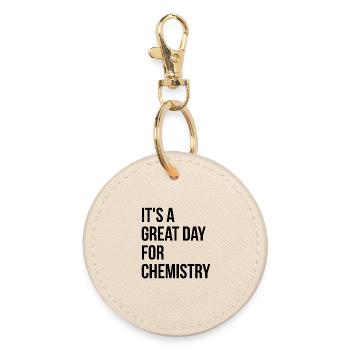 Chemistry - Round Keyring - oyster - Front