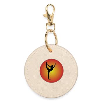 Silhouette Cercle - Porte-clés rond - huître - Devant