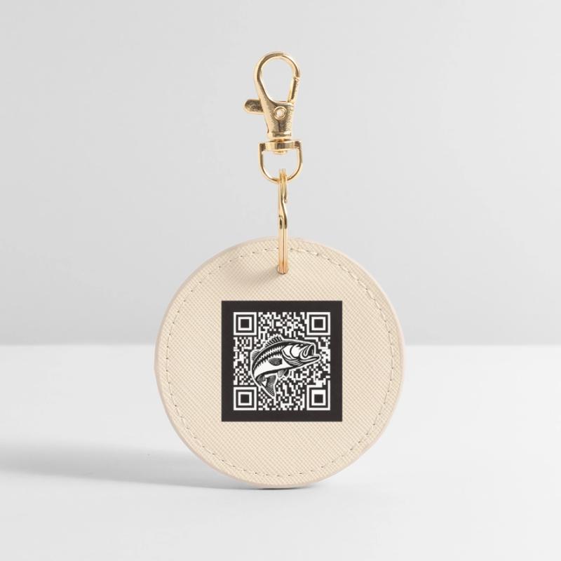 Design de code QR Perch Porte-clés rond