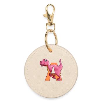 A - DINOSAURE, personnalisable - Porte-clés rond - huître - Devant