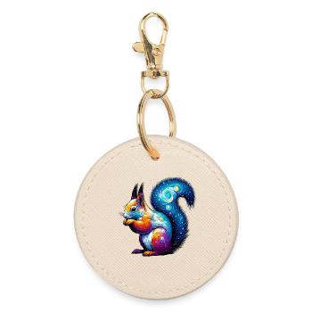 Squirrel - Round Keyring - oyster - Front