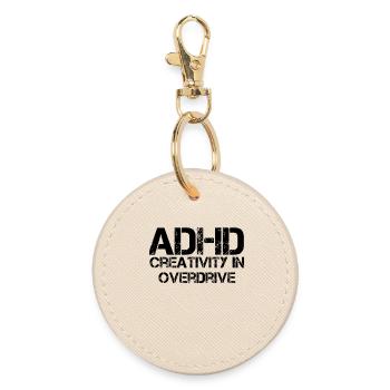 ADHS - Runder Schlüsselanhänger - Auster - Vorne