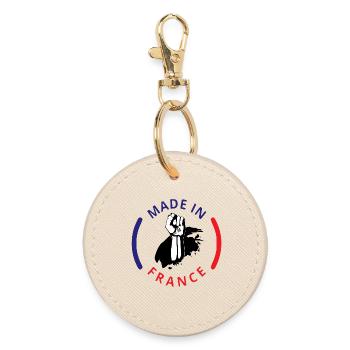 Made in France - Round Keyring - oyster - Front