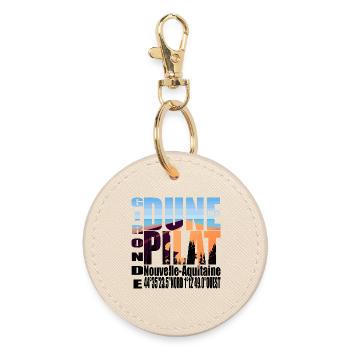 THE DUNE OF PILAT GIRONDE NEW AQUITAINE - Round Keyring - oyster - Front