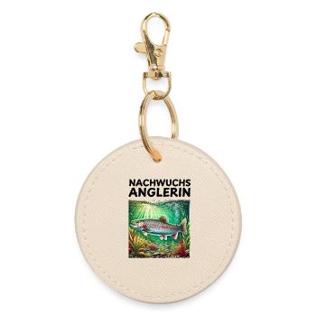 Jeune pêcheur Truite Cadeau Naissance - Porte-clés rond - huître - Devant