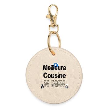 Meilleure Cousine du Monde - Porte-clés rond - huître - Devant