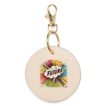 FUTURE dans un style Pop Art - Porte-clés rond - huître - Devant