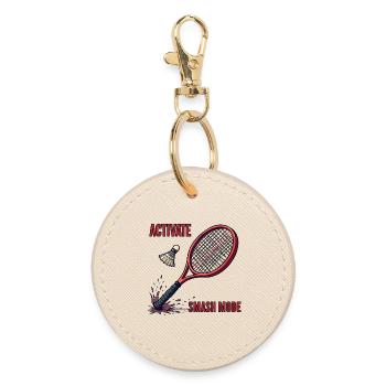 Activate Smash Mode - Round Keyring - oyster - Front
