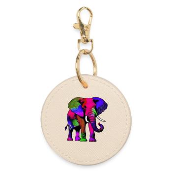 Éléphant - Porte-clés rond - huître - Devant