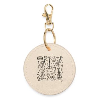 Ukulélé Style BD - Porte-clés rond - huître - Devant