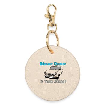  Trabi GDR, Blue Haze (25) - Round Keyring - oyster - Front