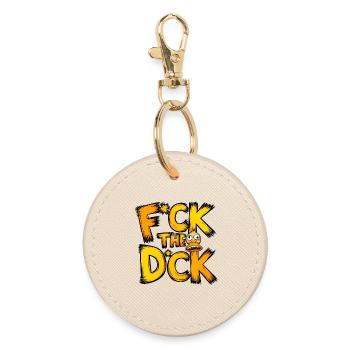 F*ck le d*ck - Porte-clés rond - huître - Devant