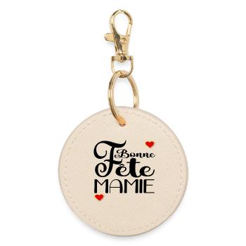 Bonne Fête Mamie Amour - Porte-clés rond - huître - Devant