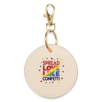LGBTQIA+ Gay Pride T-Shirt Spread Love Like - Porte-clés rond - huître - Devant