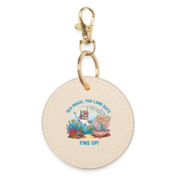 Magie de la mer avec Licorne - Porte-clés rond - huître - Devant