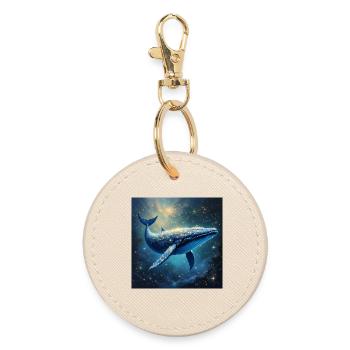 Animal Totem Baleine Galactique - Porte-clés rond - huître - Devant