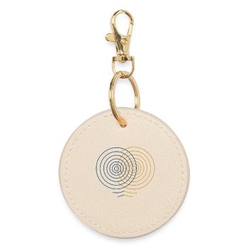 Concentric Interference – Physik Design - Runder Schlüsselanhänger - Auster - Vorne