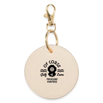 GULF OF LAVA TREASURE HUNTER black - Round Keyring - oyster - Front