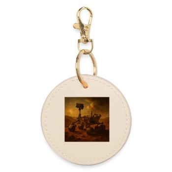 The end of the world - Round Keyring - oyster - Front