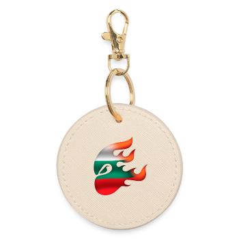 Bulgaria Flag - Bulgaria - Ninja - Round Keyring - oyster - Front