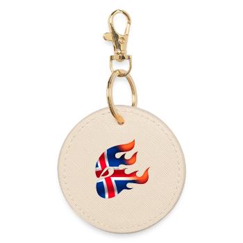 Drapeau de l’Islande - Islande - Ninja - Porte-clés rond - huître - Devant