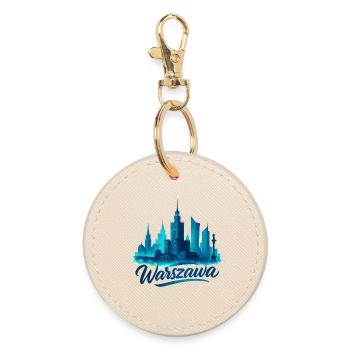 Varsovie Warszawa Capitale Pologne Cadeau - Porte-clés rond - huître - Devant