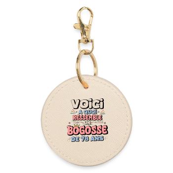 Senior Geburtstag Humor Sticker - Runder Schlüsselanhänger - Auster - Vorne