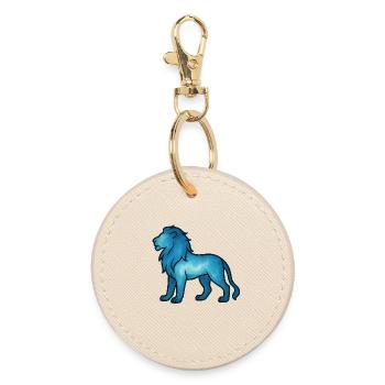 Âme Animal et Être Gardien : Lion - Porte-clés rond - huître - Devant
