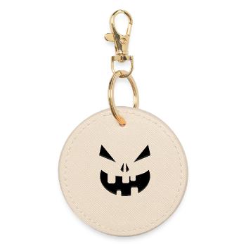 Little Boo – The Friendly Pumpkin - Round Keyring - oyster - Front