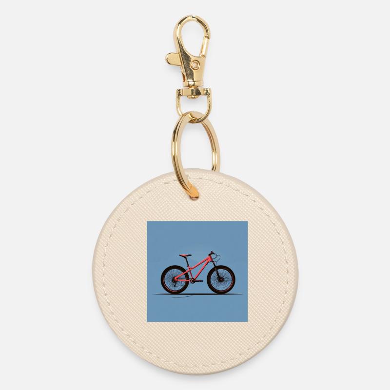 VTT élégant – design minimal - Porte-clés rond - huître