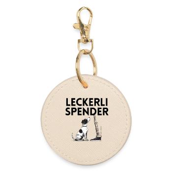 Leckerli-Spender - Runder Schlüsselanhänger - Auster - Vorne
