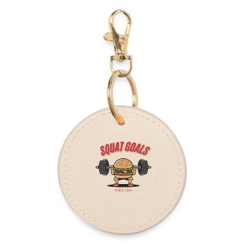 Burger squat – Objectifs de squat depuis 1994 - Porte-clés rond - huître - Devant