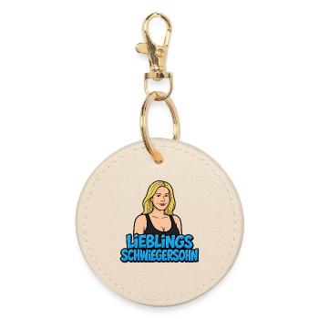 Favorite son-in-law - Round Keyring - oyster - Front