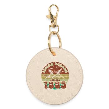 30th Birthday Living Legend since VIN 10/1995 - Round Keyring - oyster - Front