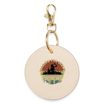 50. Geburtstag Rocking the crowd SNG 10/1975 - Runder Schlüsselanhänger - Auster - Vorne