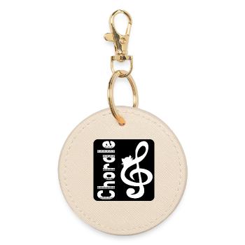 Choir Cats - Round Keyring - oyster - Front