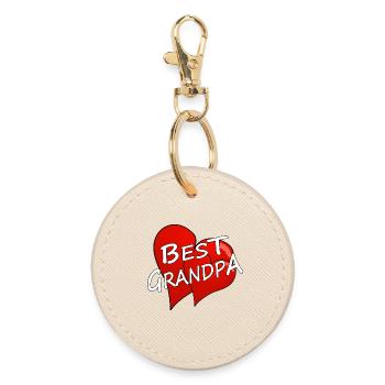 BEST GRANDPA - Runder Schlüsselanhänger - Auster - Vorne