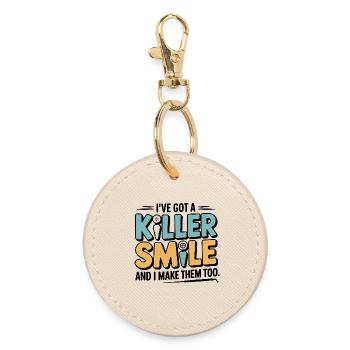 Dental Technician Occlusion Tool  - Round Keyring - oyster - Front