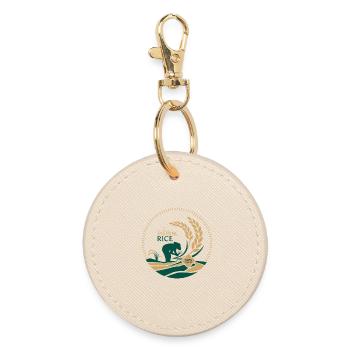 Logo du riz au jasmin thaïlandais Bio - Porte-clés rond - huître - Devant