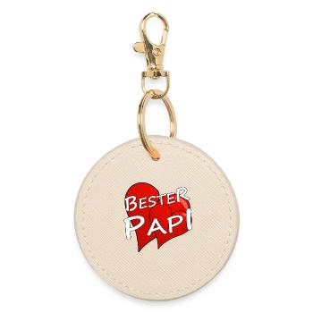 Best Daddy - Round Keyring - oyster - Front