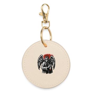 Ange avec l’intention de graffiti - Porte-clés rond - huître - Devant