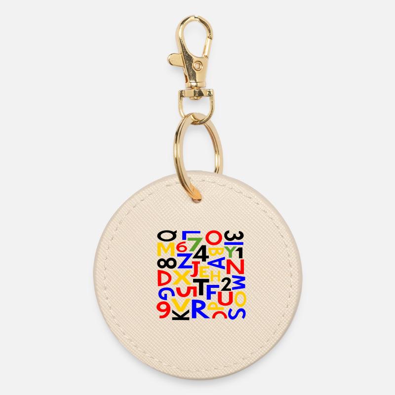 Chiffres et lettres par Cean - Porte-clés rond - huître