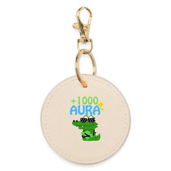 Kroko ET LES MOTS DE JEUNESSE - Porte-clés rond - huître - Devant