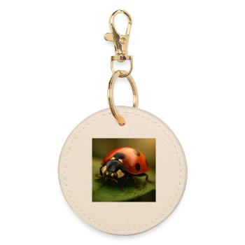 Animals - Ladybug - Round Keyring - oyster - Front